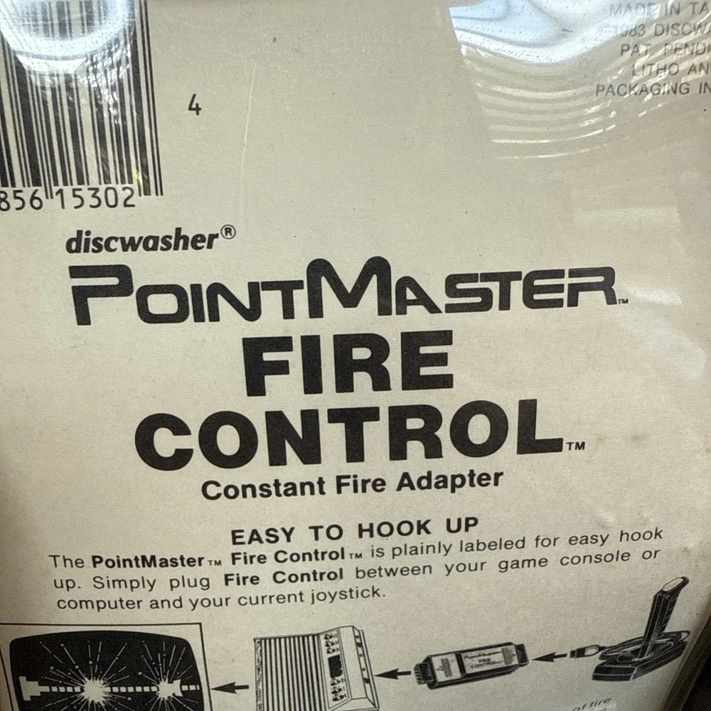 PointMaster Fire Control Constant Fire Adapter ATARI 2600 SEALED NOS 1983